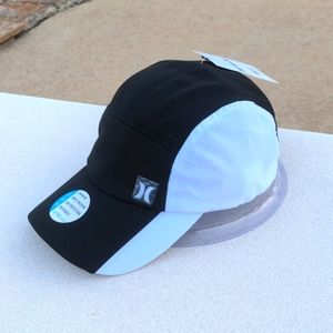 Hurley Women's Terra Sprinter Hat Black/White Sweat Wicking Sun Protecti…